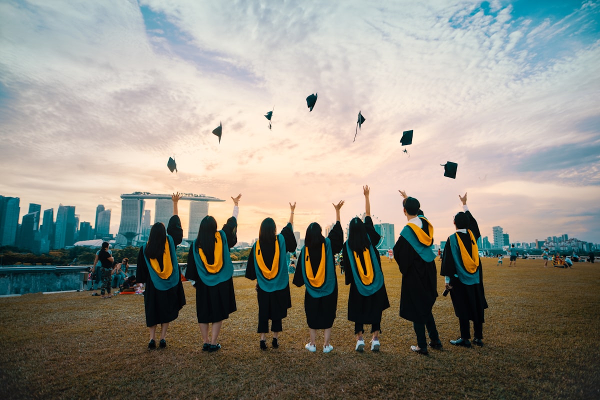 Graduates celebrating